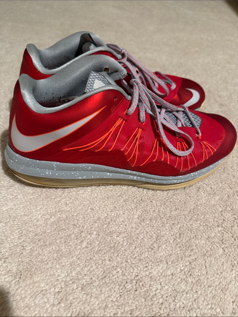 Nike Air Max LeBron 10 Low "University Red" size 13 - Picture 2 of 10